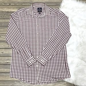 Stafford | Men’s Checkered Plaid Button Down Shirt